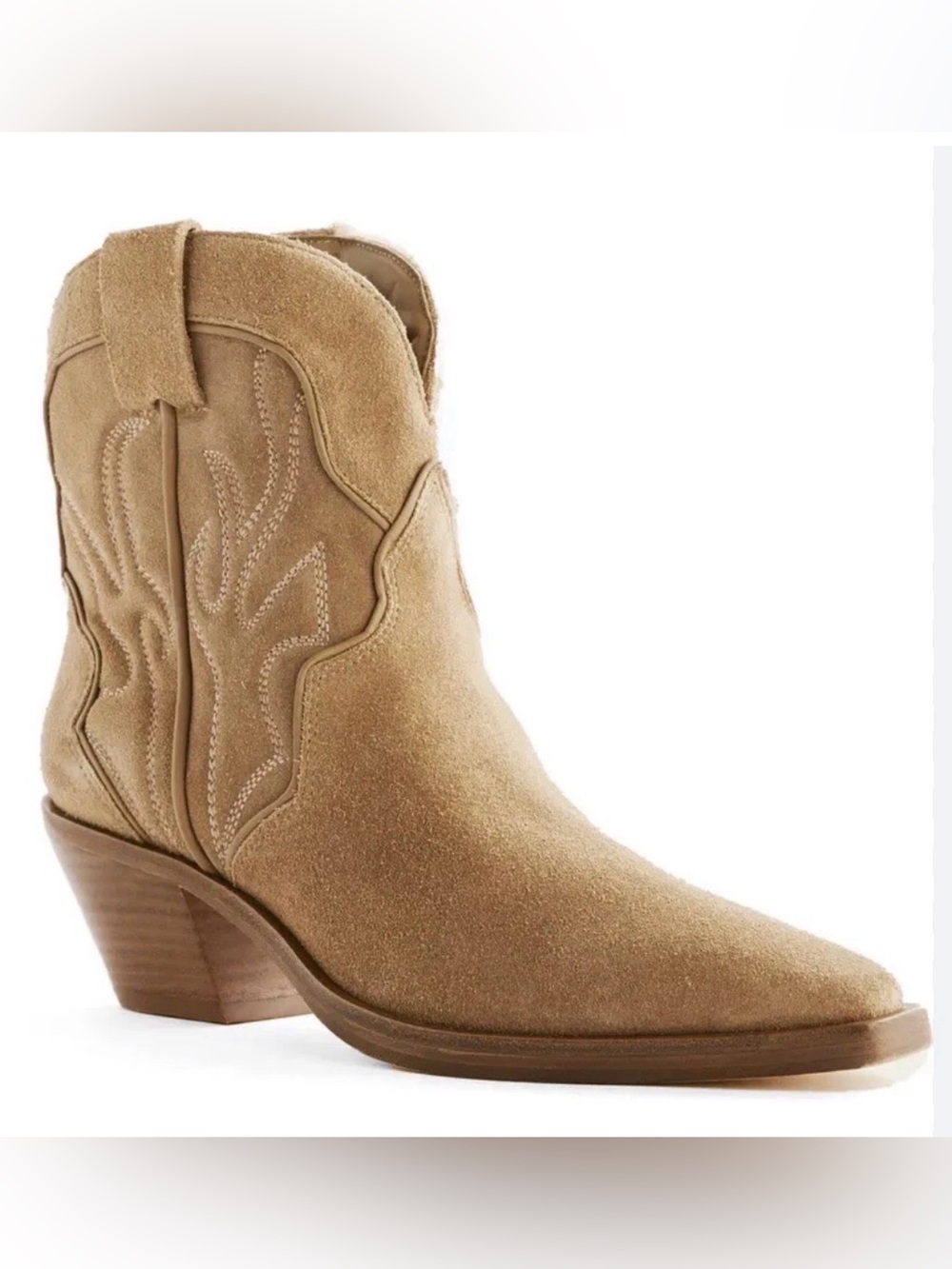 Reformation OTTO WESTERN PULL ON BROWN SUEDE BOOTS US 8 $398 New